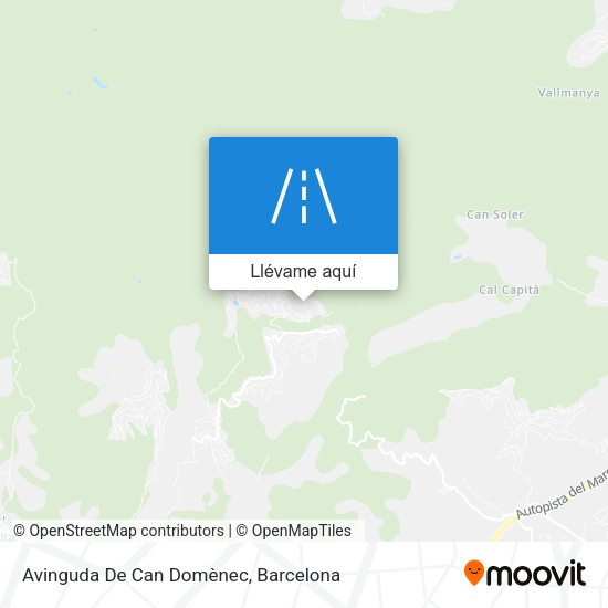 Mapa Avinguda De Can Domènec