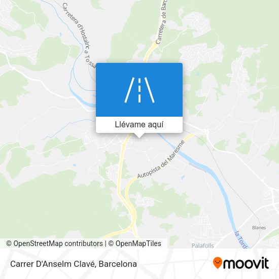 Mapa Carrer D'Anselm Clavé