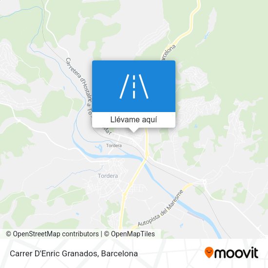 Mapa Carrer D'Enric Granados
