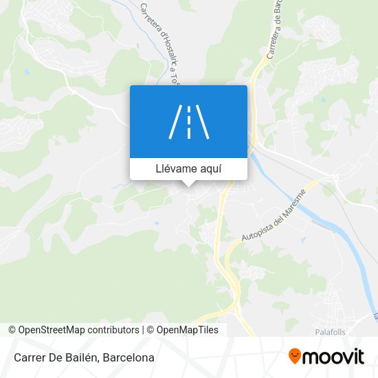 Mapa Carrer De Bailén