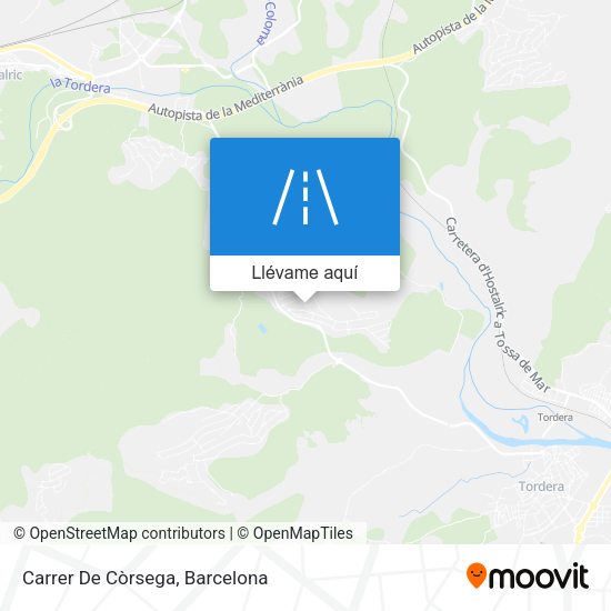 Mapa Carrer De Còrsega