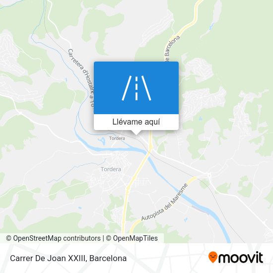 Mapa Carrer De Joan XXIII