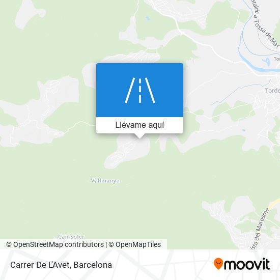 Mapa Carrer De L'Avet