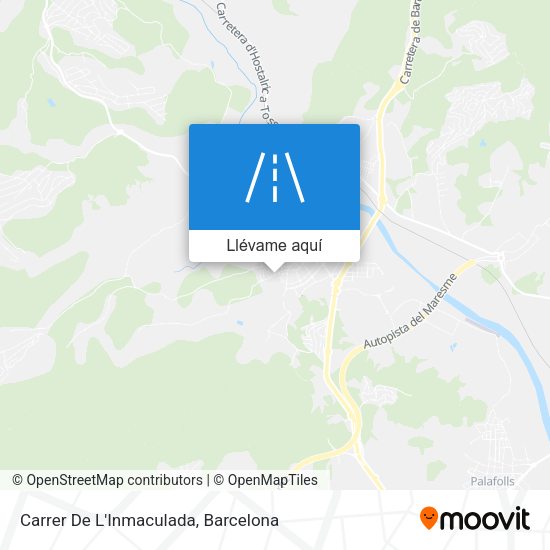 Mapa Carrer De L'Inmaculada