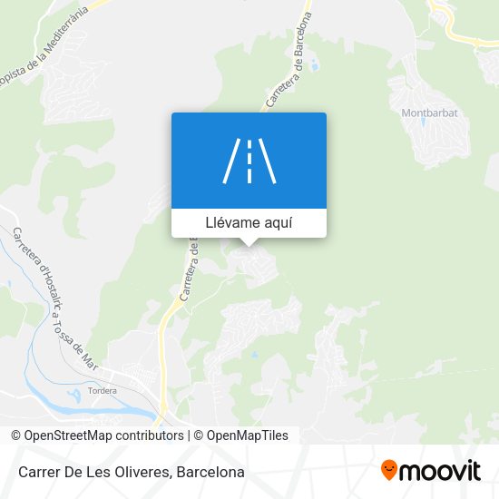 Mapa Carrer De Les Oliveres