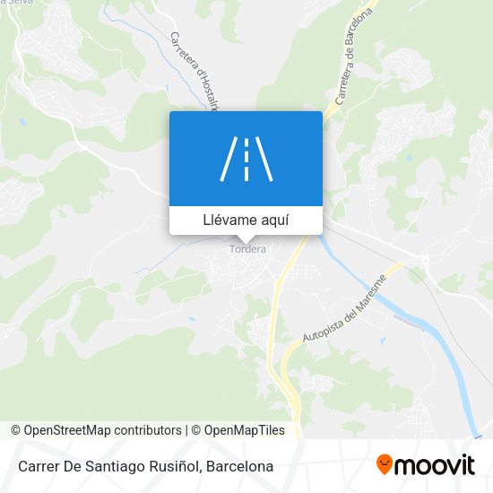 Mapa Carrer De Santiago Rusiñol