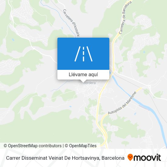Mapa Carrer Disseminat Veinat De Hortsavinya