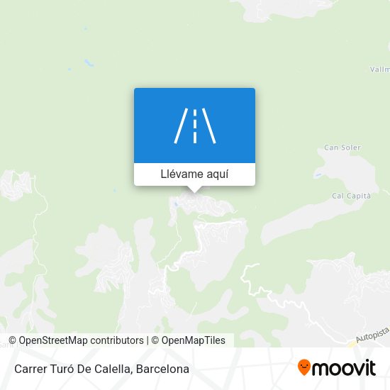 Mapa Carrer Turó De Calella