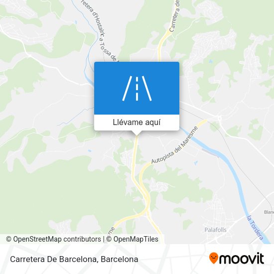 Mapa Carretera De Barcelona