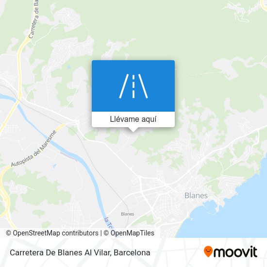Mapa Carretera De Blanes Al Vilar