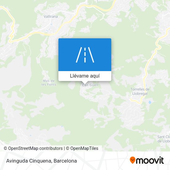 Mapa Avinguda Cinquena