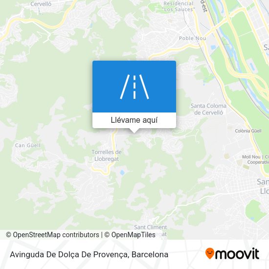 Mapa Avinguda De Dolça De Provença