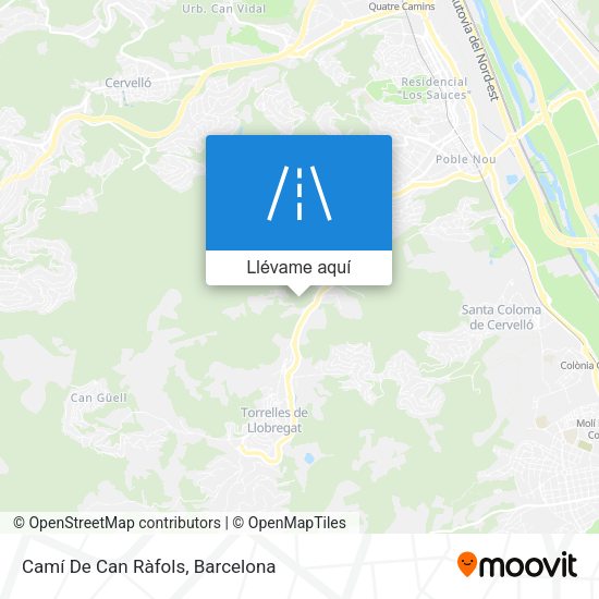Mapa Camí De Can Ràfols