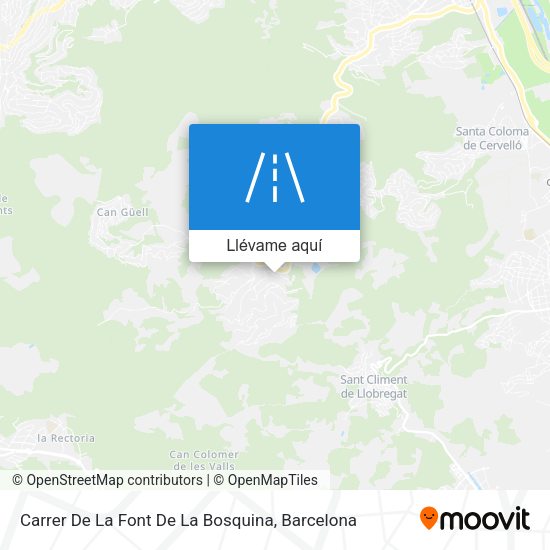 Mapa Carrer De La Font De La Bosquina