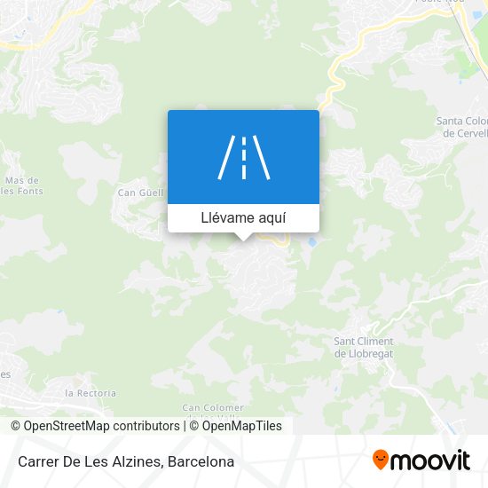 Mapa Carrer De Les Alzines