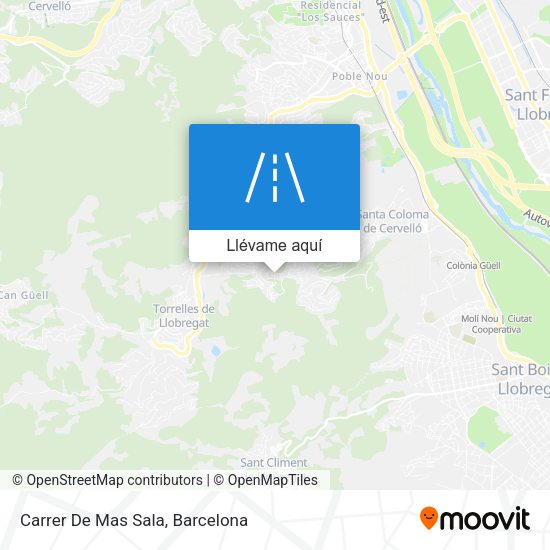Mapa Carrer De Mas Sala