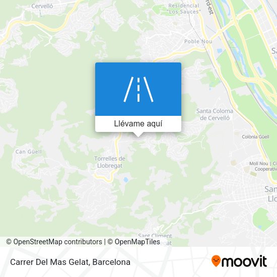 Mapa Carrer Del Mas Gelat