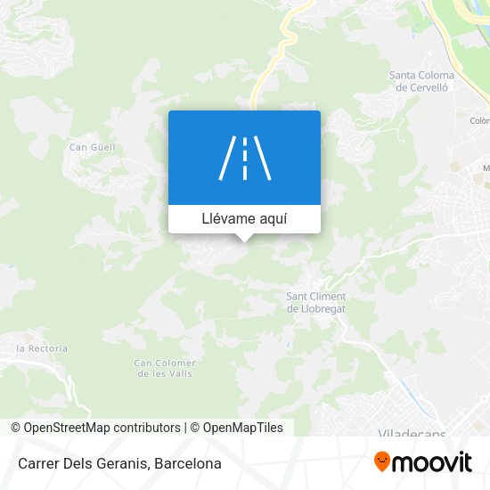 Mapa Carrer Dels Geranis