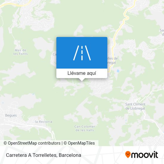 Mapa Carretera A Torrelletes