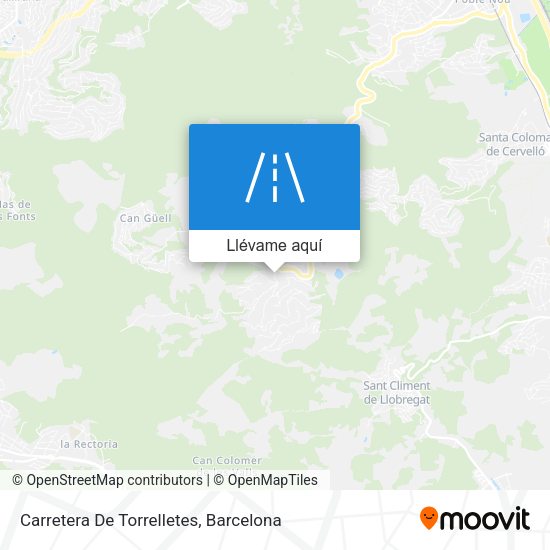 Mapa Carretera De Torrelletes