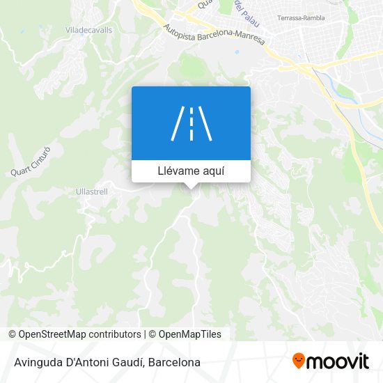 Mapa Avinguda D'Antoni Gaudí