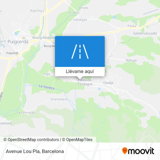 Mapa Avenue Lou Pla