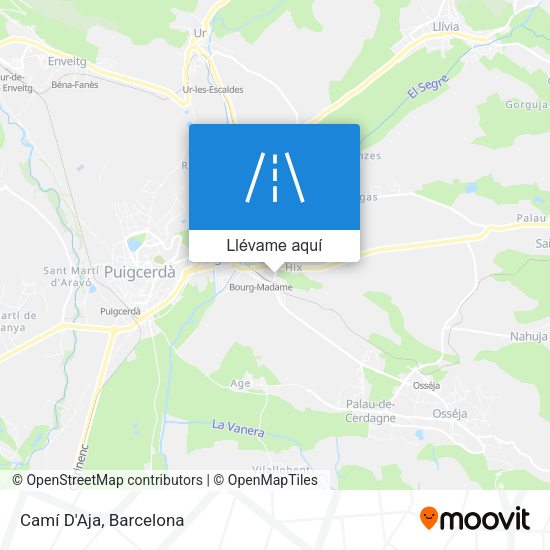 Mapa Camí D'Aja