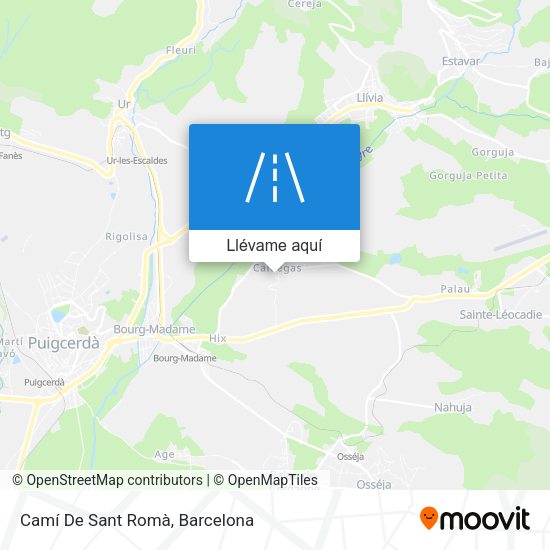 Mapa Camí De Sant Romà