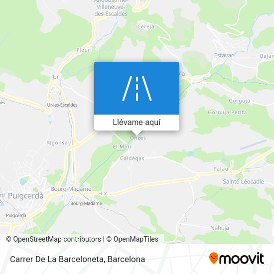Mapa Carrer De La Barceloneta