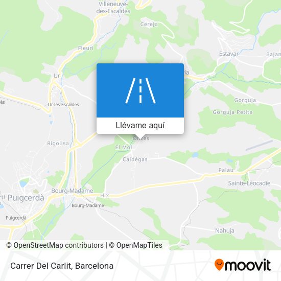 Mapa Carrer Del Carlit