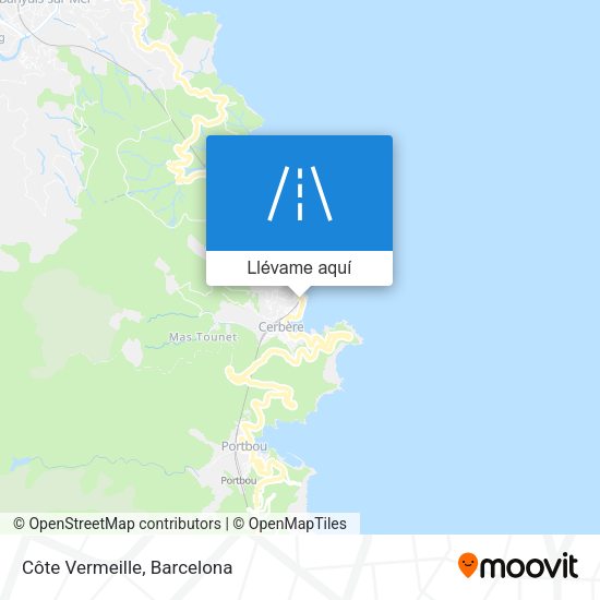 Mapa Côte Vermeille
