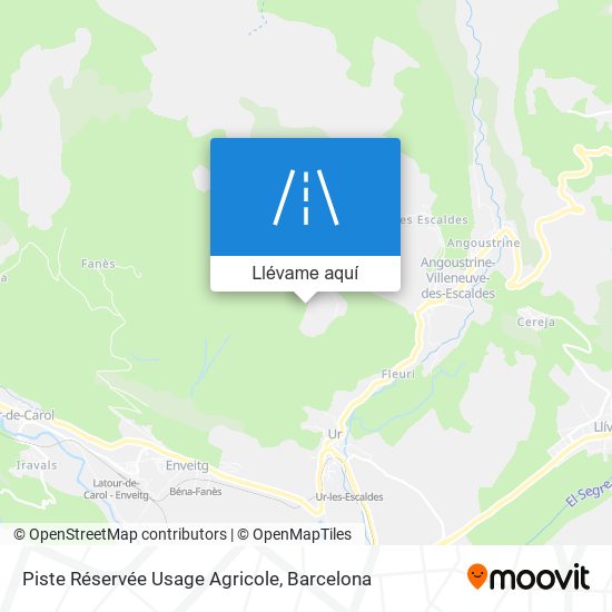 Mapa Piste Réservée Usage Agricole