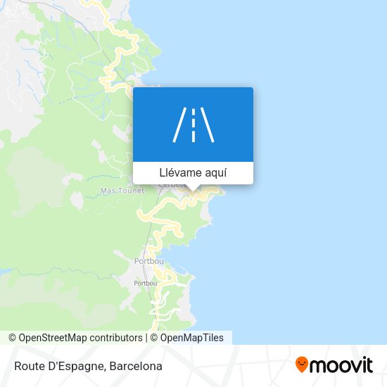Mapa Route D'Espagne