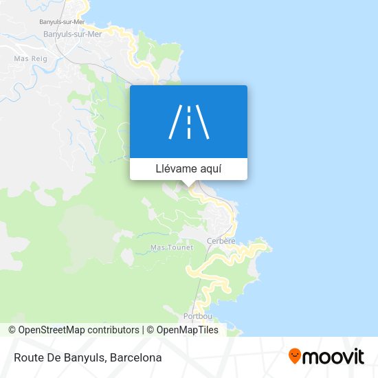 Mapa Route De Banyuls