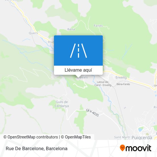 Mapa Rue De Barcelone