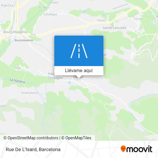 Mapa Rue De L'Isard