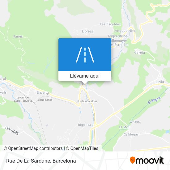 Mapa Rue De La Sardane