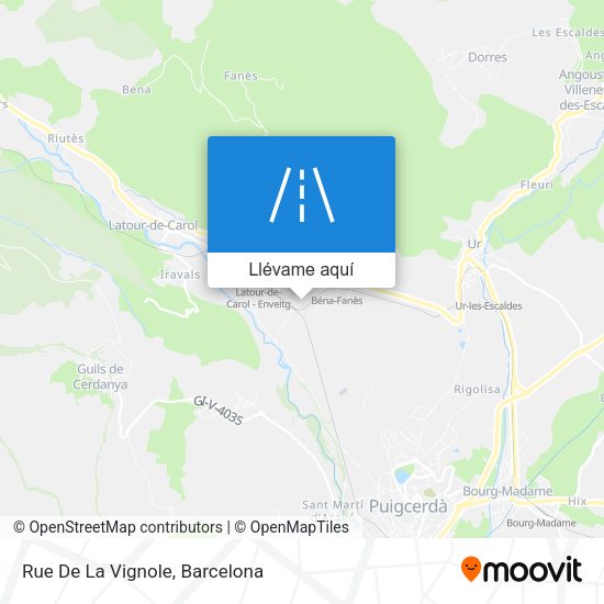 Mapa Rue De La Vignole