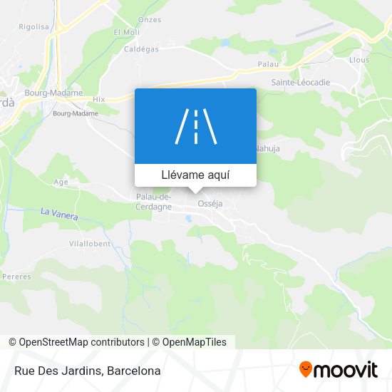 Mapa Rue Des Jardins