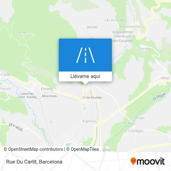 Mapa Rue Du Carlit
