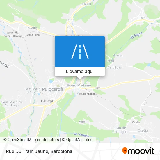 Mapa Rue Du Train Jaune