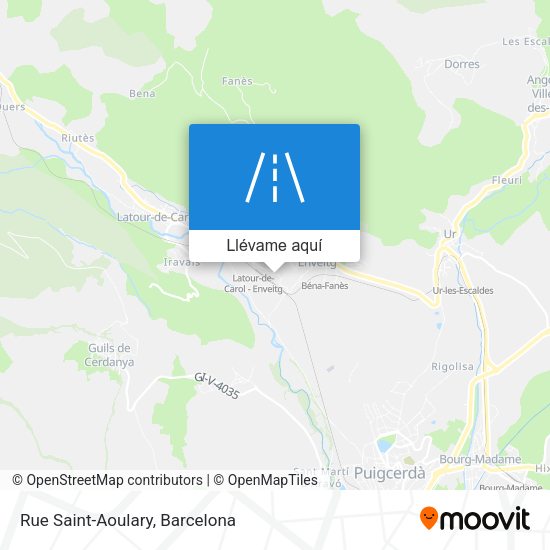 Mapa Rue Saint-Aoulary