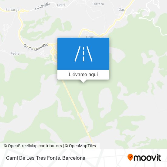 Mapa Camí De Les Tres Fonts