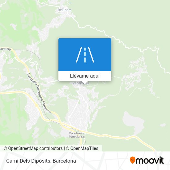 Mapa Camí Dels Dipòsits