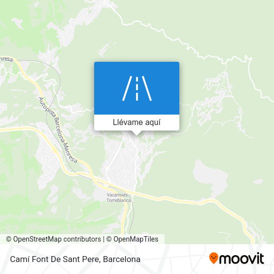 Mapa Camí Font De Sant Pere