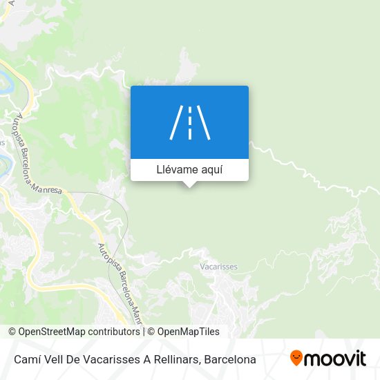 Mapa Camí Vell De Vacarisses A Rellinars