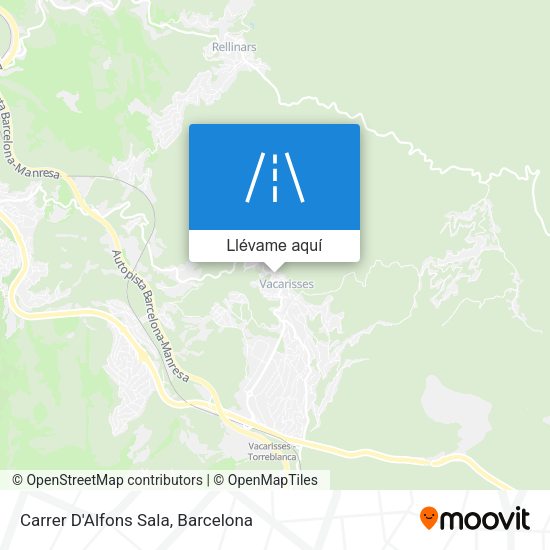 Mapa Carrer D'Alfons Sala