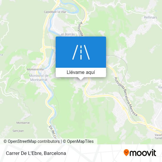 Mapa Carrer De L'Ebre
