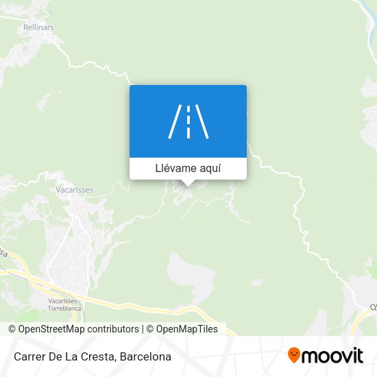 Mapa Carrer De La Cresta