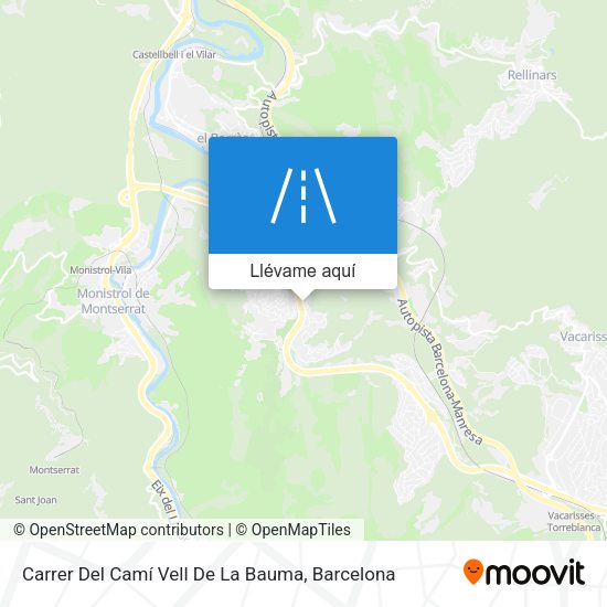 Mapa Carrer Del Camí Vell De La Bauma